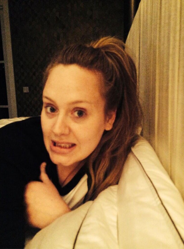 Adele Posts Makeup-Free Selfie Ahead of 26th Birthday, Drops Hint of