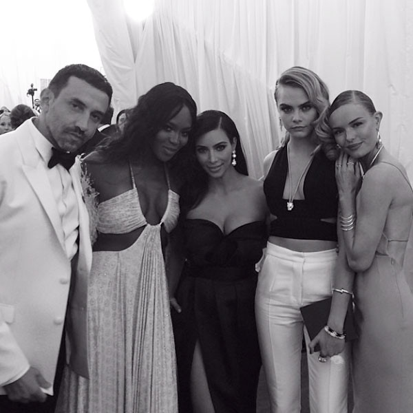 RIccardo Tisci, Naomi Campbell, Kim Kardashian, Cara Delevingne, Kate Bosworth