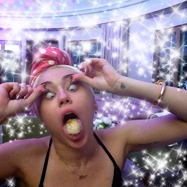 Whoops Miley Cyrus Flashes Her Nipple In Latest Instagram Video