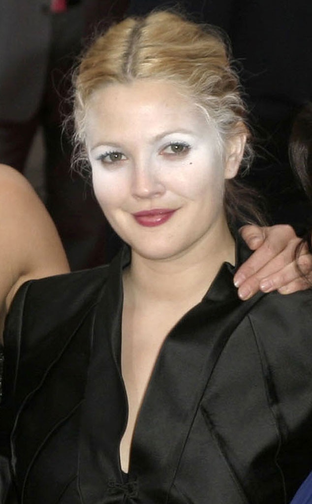 Drew Barrymore From Celebrity Makeup Mishaps E News