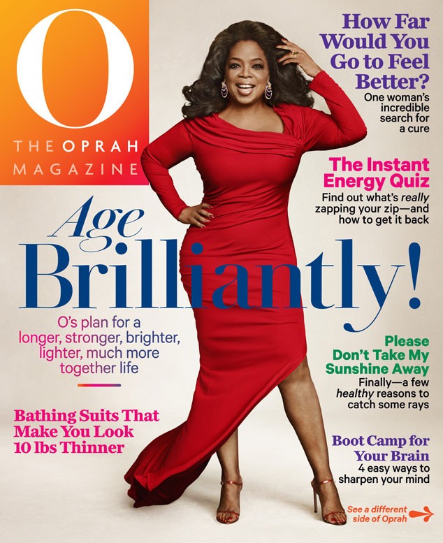 Oprah Winfrey Shows Off Her Sizzling Curves At 60 On Front—and Back—of O Magazine E News 3874