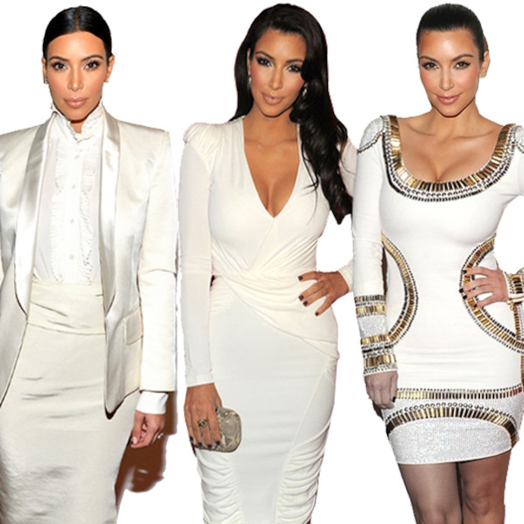 Kim Kardashian's White Dresses Kim Kardashian's White Dresses