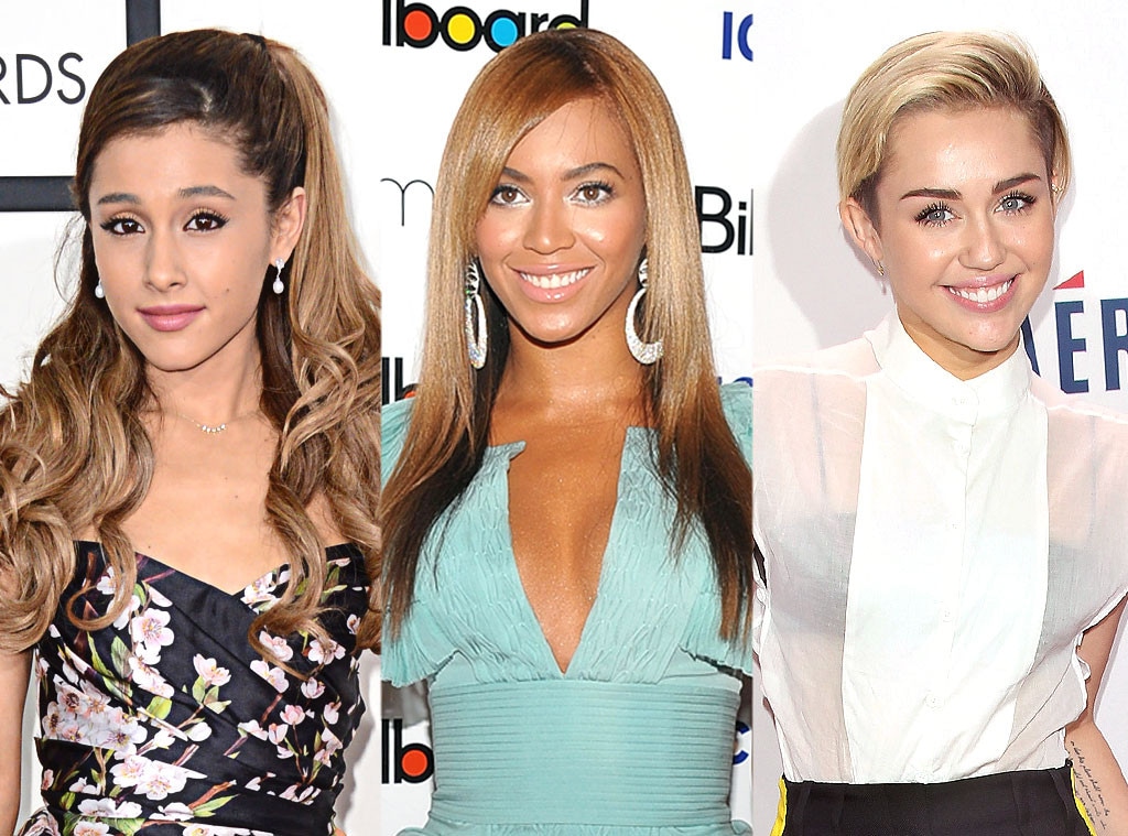 Ariana Grande, Beyonce, Miley Cyrus