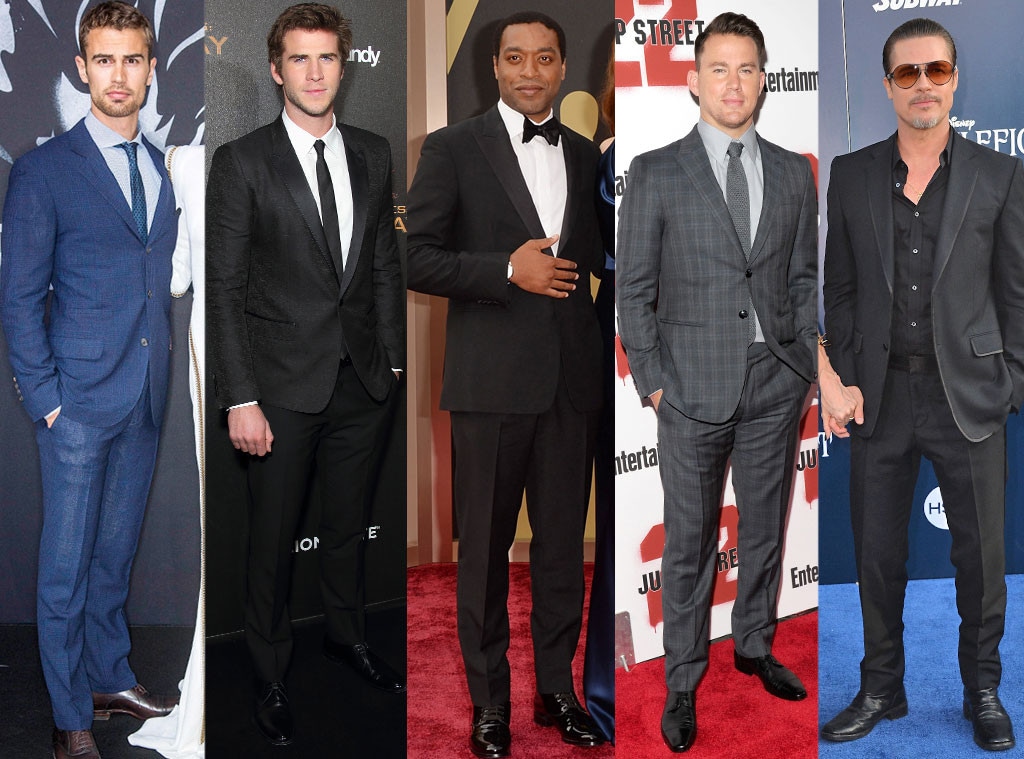 Fabulist Most Stylish Men of Spring, Theo James, Liam Hemsworth, Chiwetel Ejiofor, Channing Tatum, Brad Pitt