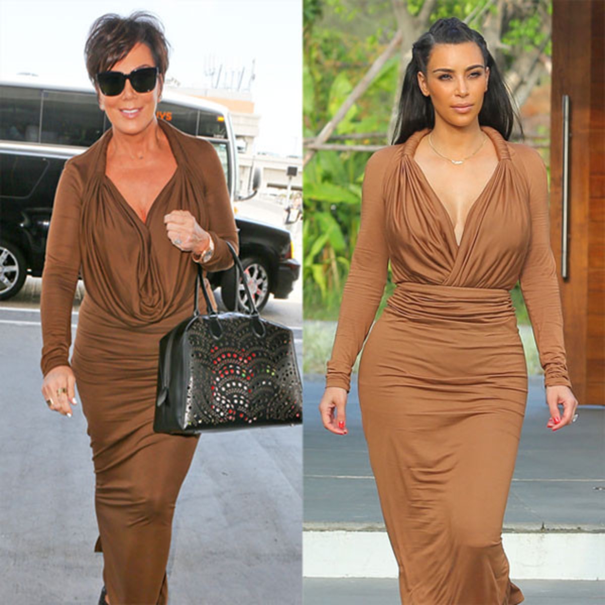 Kim & Kris Wear the Same Givenchy Look Kim & Kris Wear the Same Givenchy Look