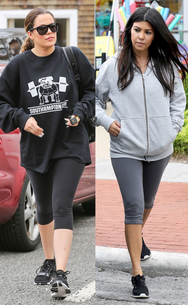 khloe kardashian workout outfits