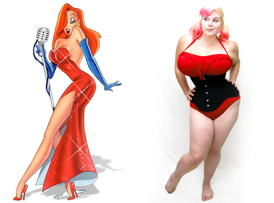 Jessica Rabbit wannabe spends £35k on plastic surgery to get the figure of  her cartoon hero… including 36H boobs and £4k lip fillers