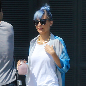 Nicole Richie Ditches Purple Hair For New Blue Do E News
