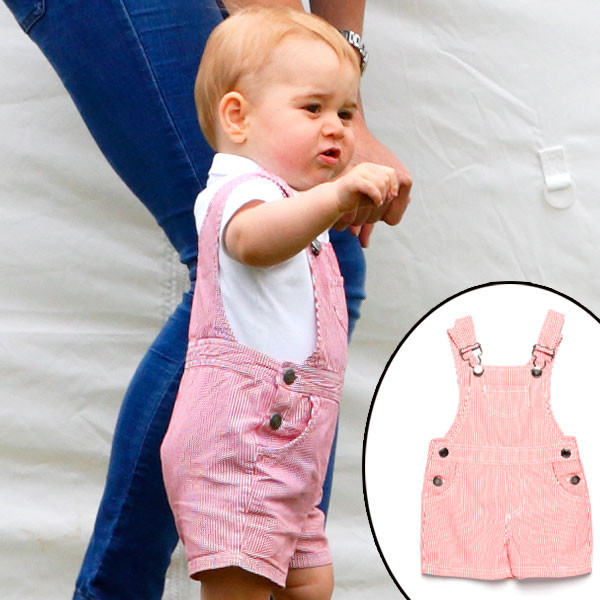 Prince 46 Red and White Striped Overalls E! Online