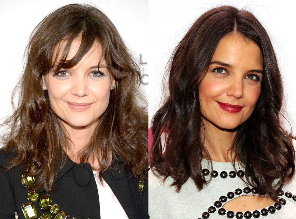 Katie Holmes from Celebs with Bangs E! News