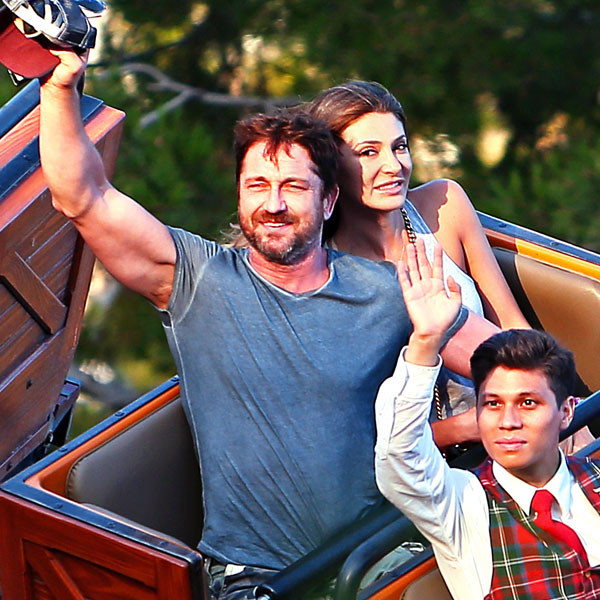 Gerard Butler Goes to Disneyland With Mystery Woman, image size:1080x1080
