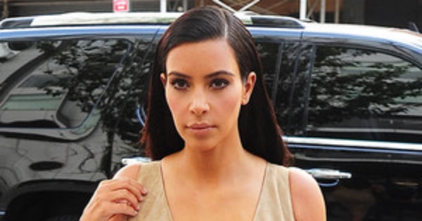 Kim Kardashian Ditches the Blond Wig, Goes Back to 