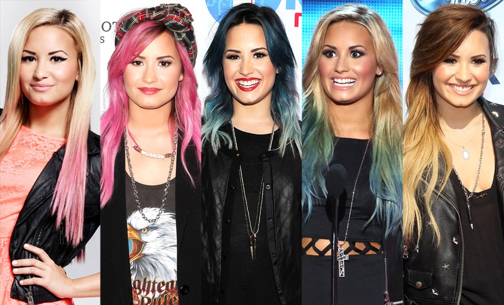 Demi Lovato Dyes Hair Silver Purple E News