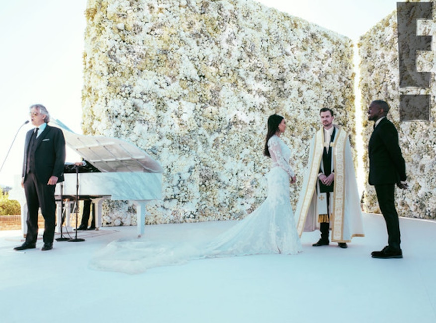 Andrea Bocelli, Kim Kardashian, Kanye West, Kimye Wedding