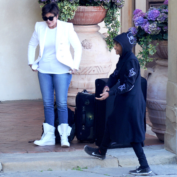 So Kris Jenner Wore Jaden Smith's Batman Boots After Kim's Wedding... - E!  Online