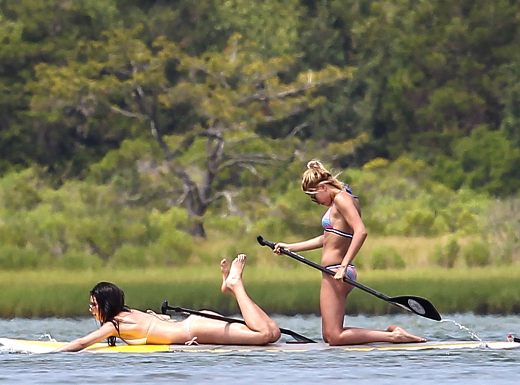 Kendall Jenner Flaunts Bikini Figure While Lounging on a Paddleboard