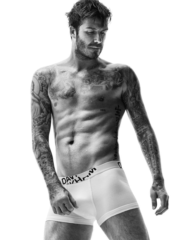 David Beckham posing - 19 Pictures Of David Beckham In His Pants - Heart