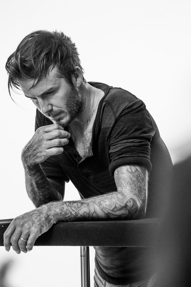 Deep in Thought from David Beckham Models for H&M E! News