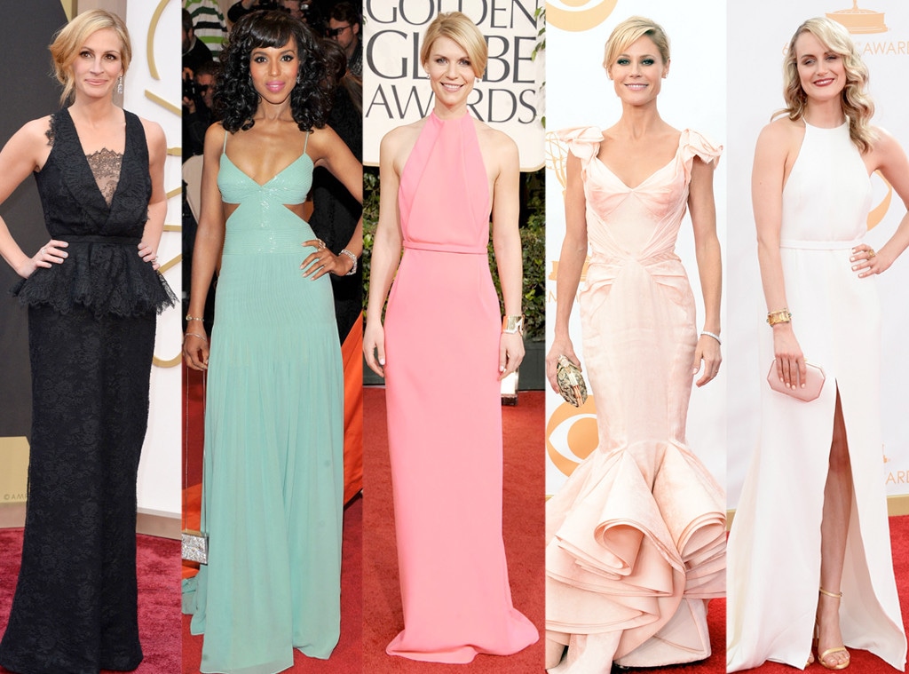 Emmy Noms Best Looks, Julia Roberts, Kerry Washington, Claire Danes, Julie Bowen, Taylor Schilling