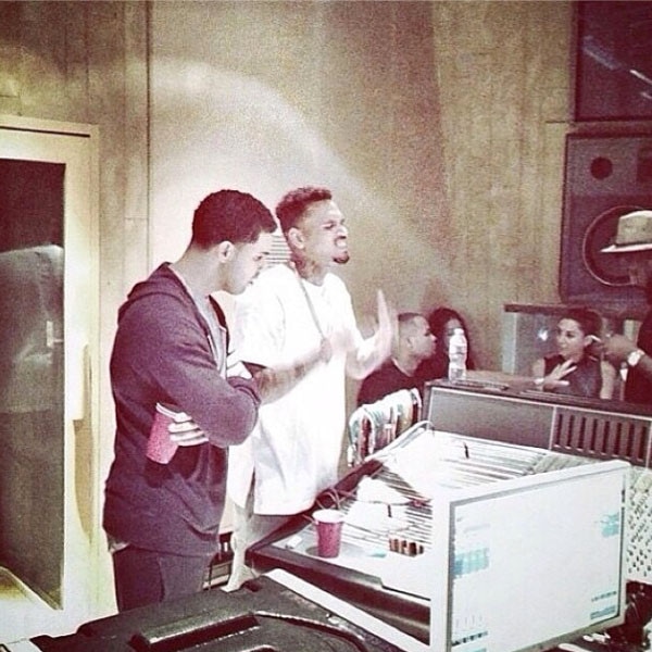Drake, Chris Brown, Instagram