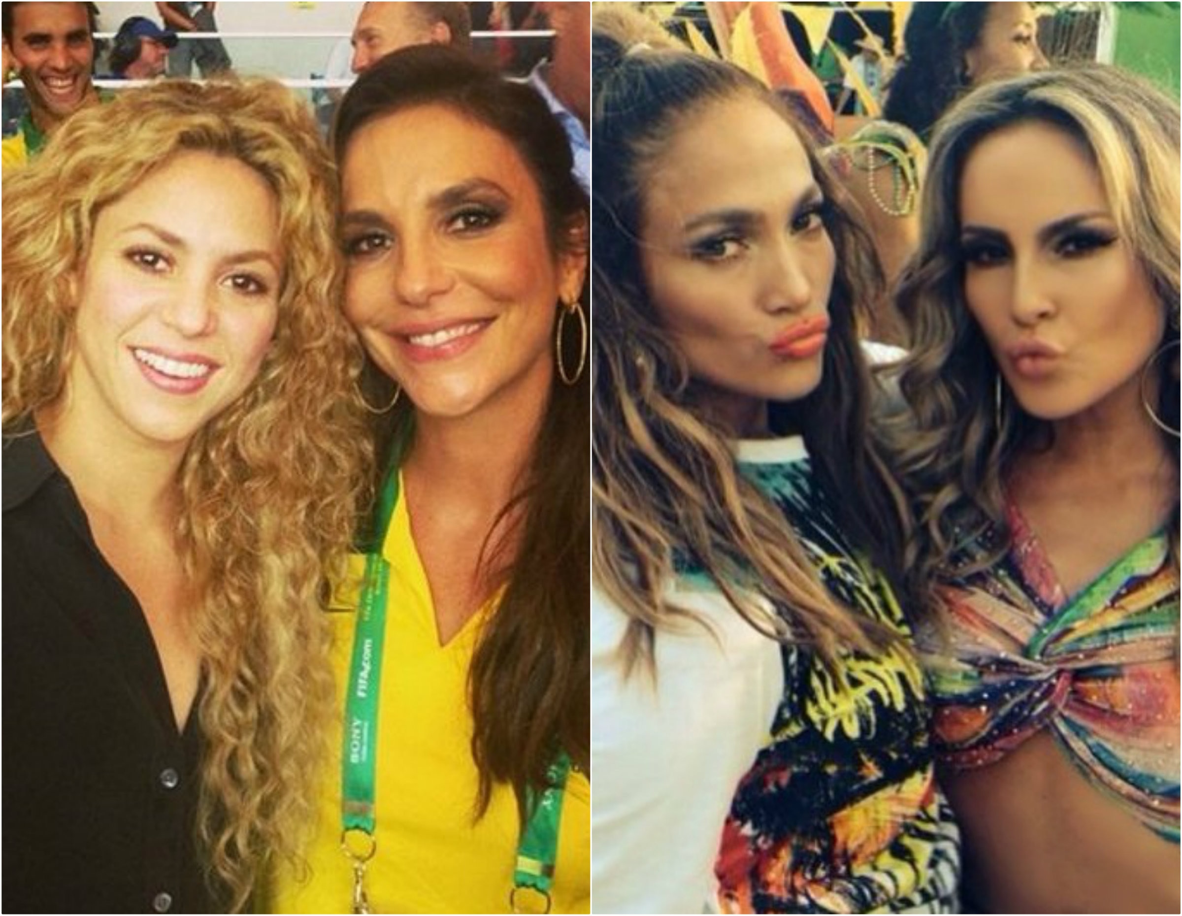 Shakira, Ivete Sangalo, Jennifer Lopez, Claudia Leitte