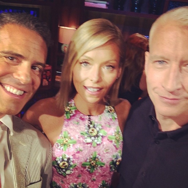Kelly Ripa, Anderson Cooper, Andy Cohen, Instagram