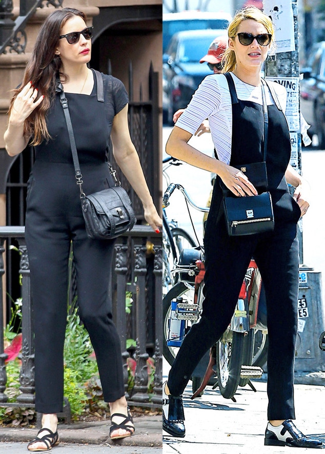 Modeduell Liv Tyler Gegen Blake Lively In Schwarzen Overalls E Online Deutschland
