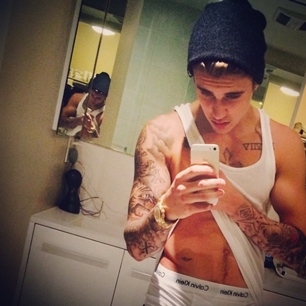 Justin Bieber From Celebs Underwear Selfies E News