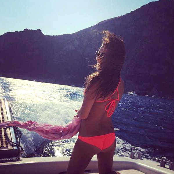 Lea Michele Gets Cheeky in Italy