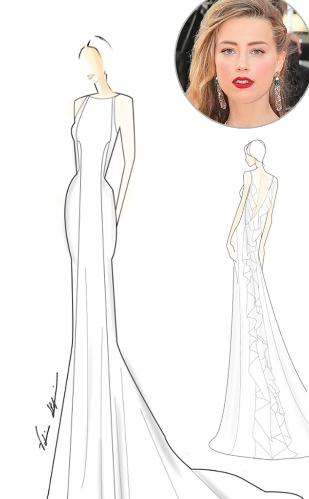 Designers Share Their Dream Wedding Dress Sketches for Celeb Brides