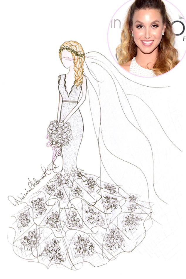 Custom Illustration For The Bride - Watercolor Fashion Sketch Wedding Dress  PNG Image | Transparent PNG Free Download on SeekPNG