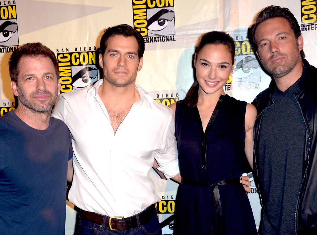 Zack Snyder, Henry Cavill, Gal Gadot, Ben Affleck
