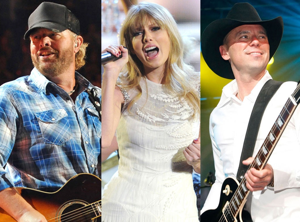 Toby Keith, Taylor Swift, Kenny Chesney