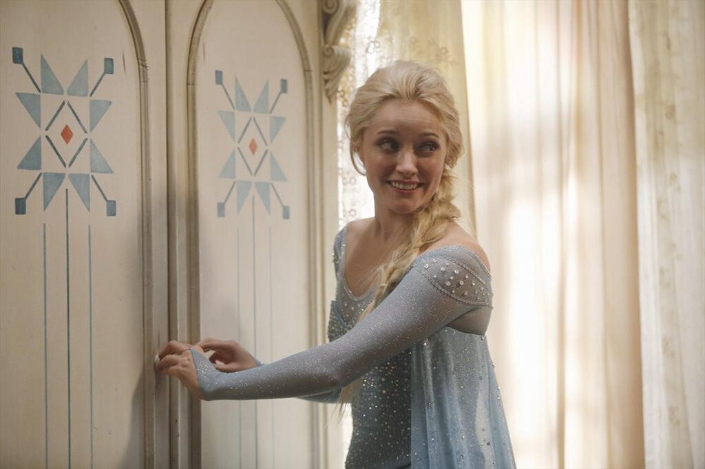 Haig as Elsa from Meet the Frozen Cast of Once Upon a Time E