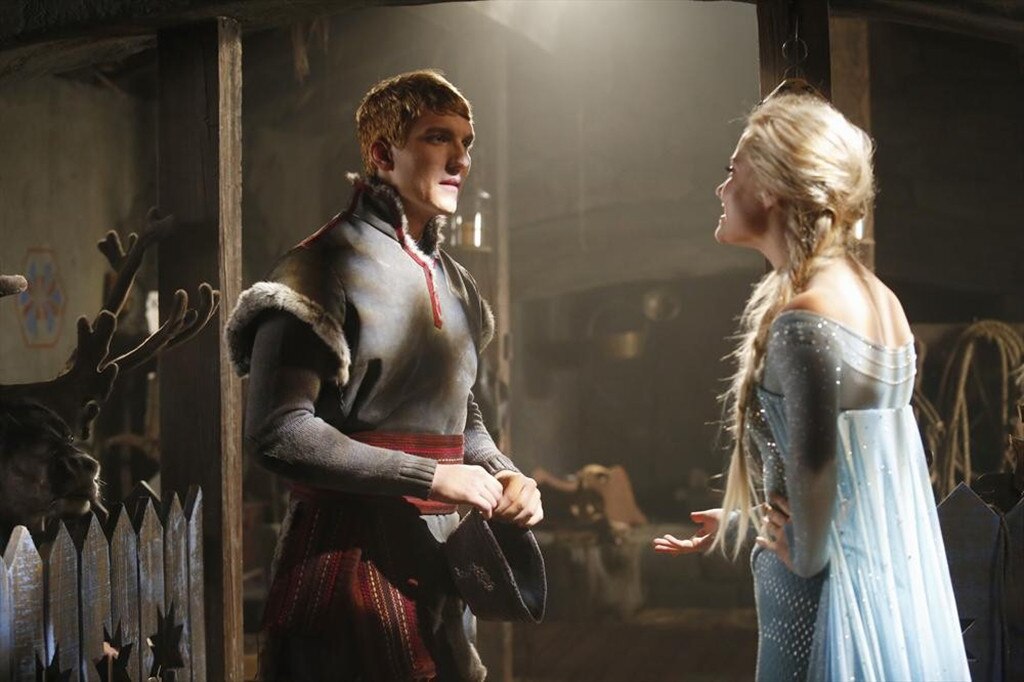 Scott Michael Foster and Haig as Kristoff and Elsa from Meet