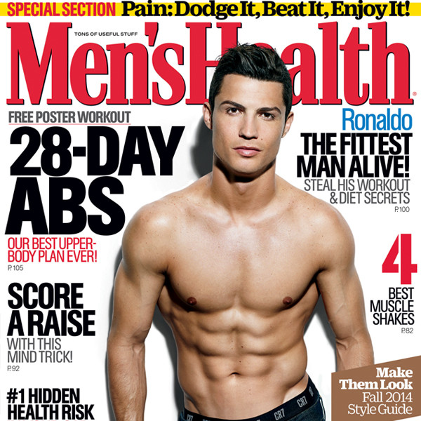 Cristiano Ronaldo Looks Stupid Hot on the Cover of Men's Health! See His  Sexy Six-Pack Abs
