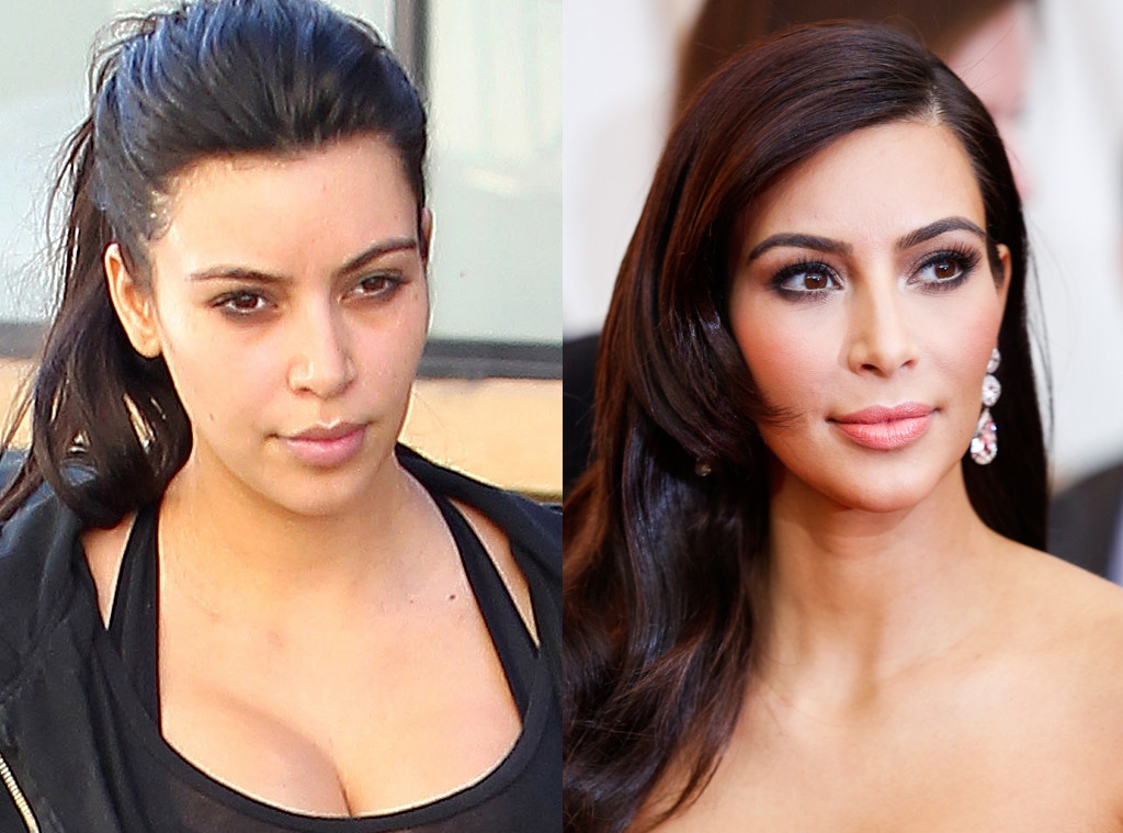 Kim Kardashian, No Makeup