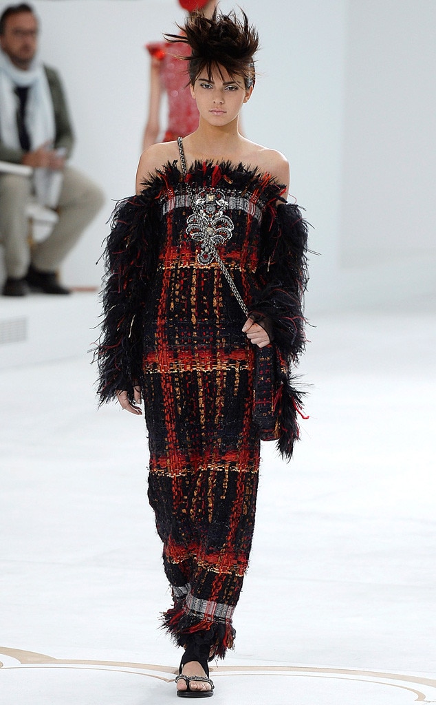 Kendall Jenner Walks Runway at the Chanel Haute Couture Fashion Show in ...