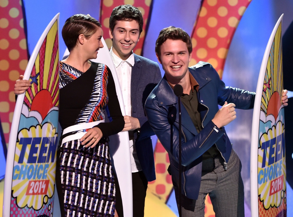 Shailene Woodley, Nat Wolff, Ansel Elgort, Teen Choice Awards