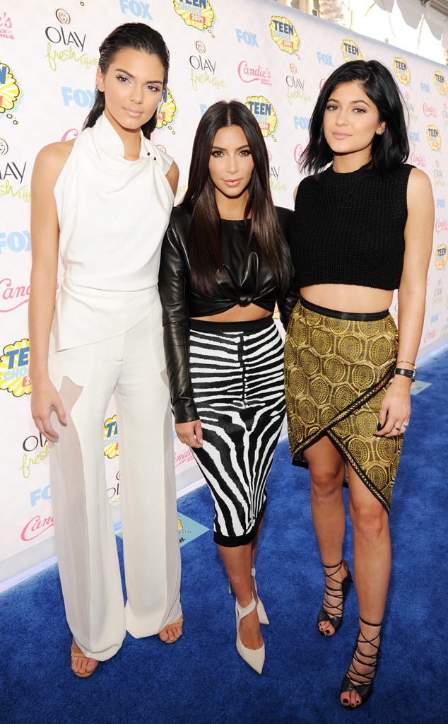 Kendall Jenner, Kim Kardashian, Kylie Jenner, Teen Choice Awards