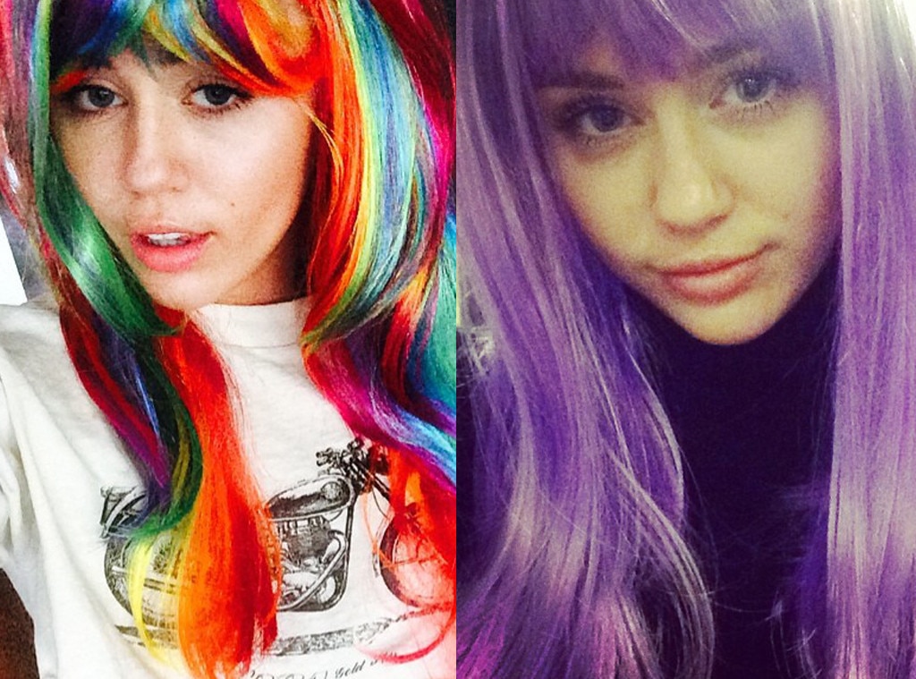 Miley Cyrus Wigs Out See Her Craziest Pics