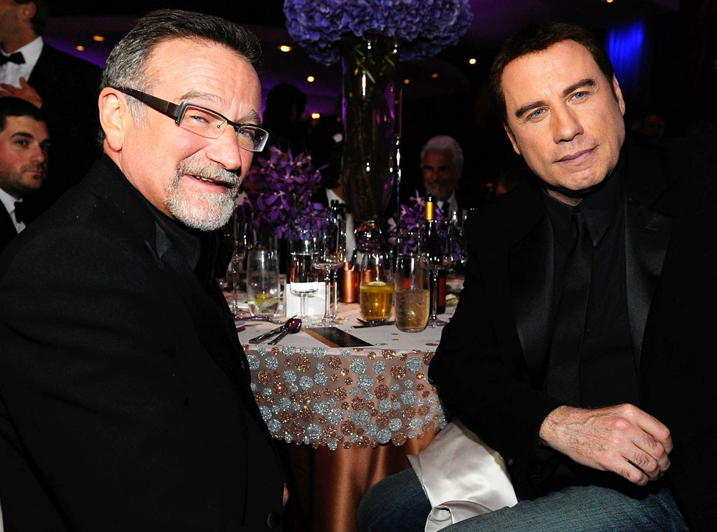 Robin Williams, John Travolta, Famous Friends