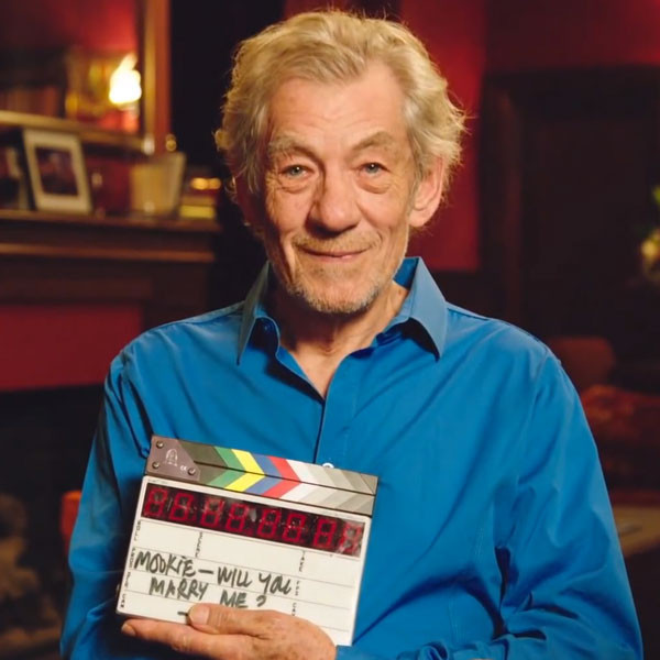 Ian Mckellen Helps Man Propose In Touching Video Watch Now E Online