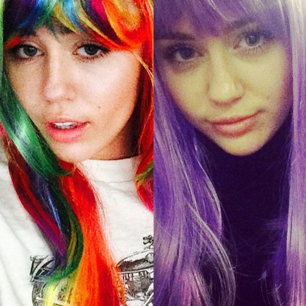 Miley Cyrus Wigs Out See Her Craziest Pics