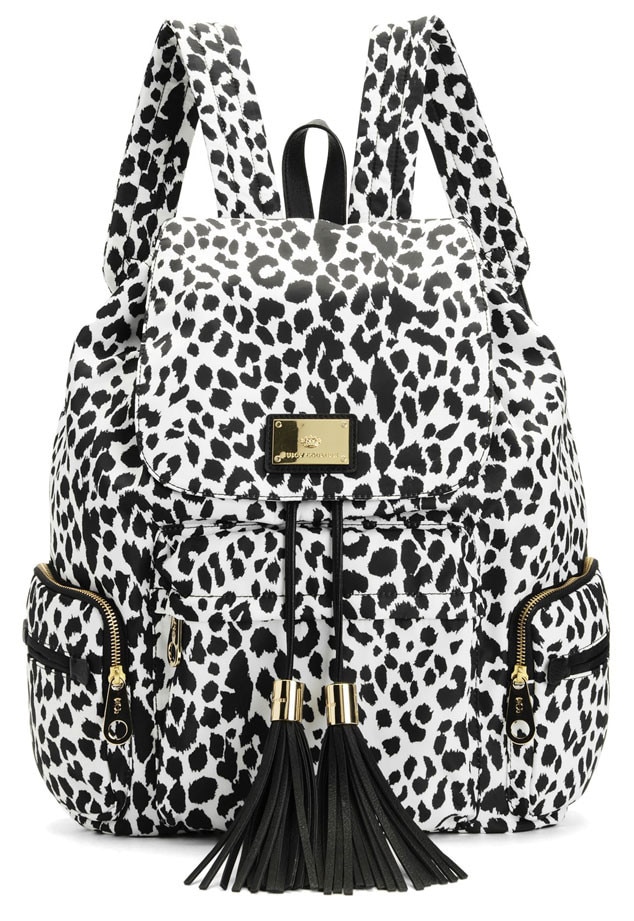 juicy couture leopard backpack