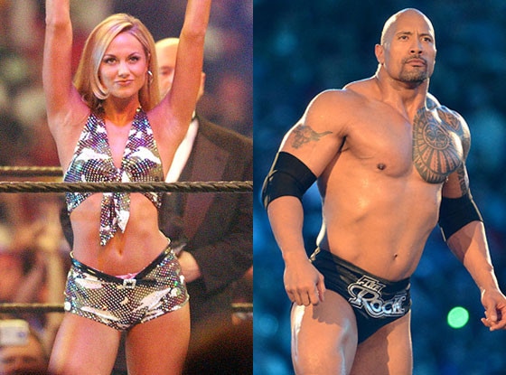 Dwayne ''The Rock'' Johnson, Celebs that started as WWE stars, Stacy Keibler