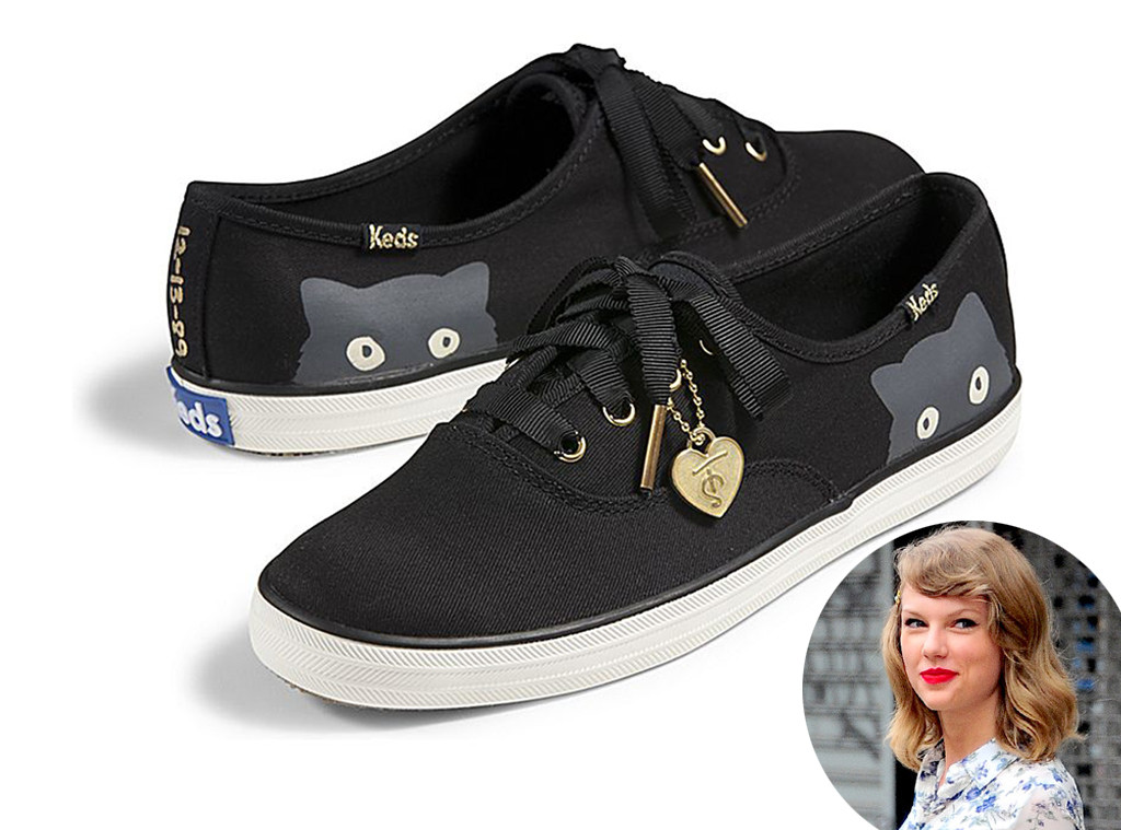 italiensk Far Forsendelse Taylor Swift Launches Special "Sneaky Cat" Sneakers with Keds - E! Online