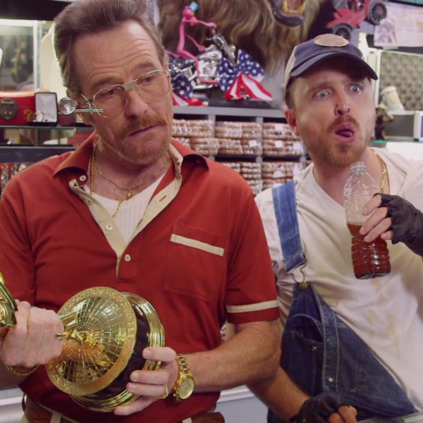 Bryan Cranston and Aaron Paul Reunite and We Can't Stop Laughing, image size:1200x1200