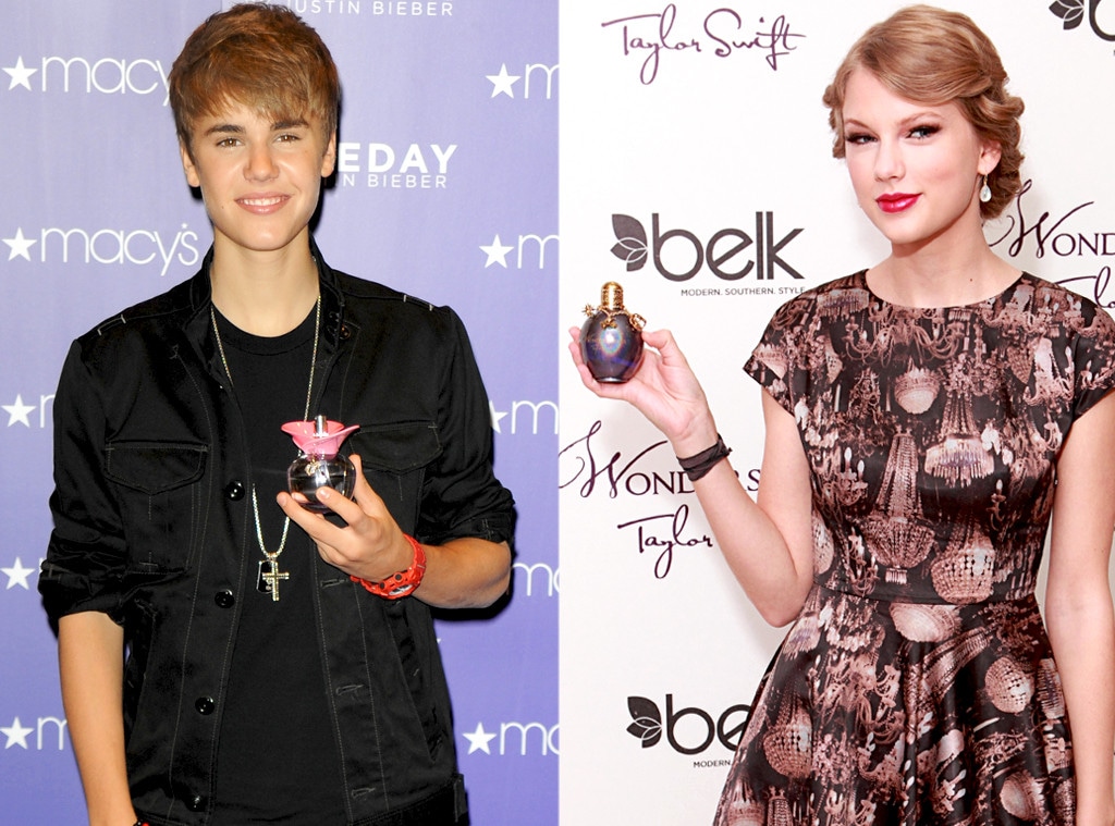 Justin Bieber, Taylor Swift, Perfume