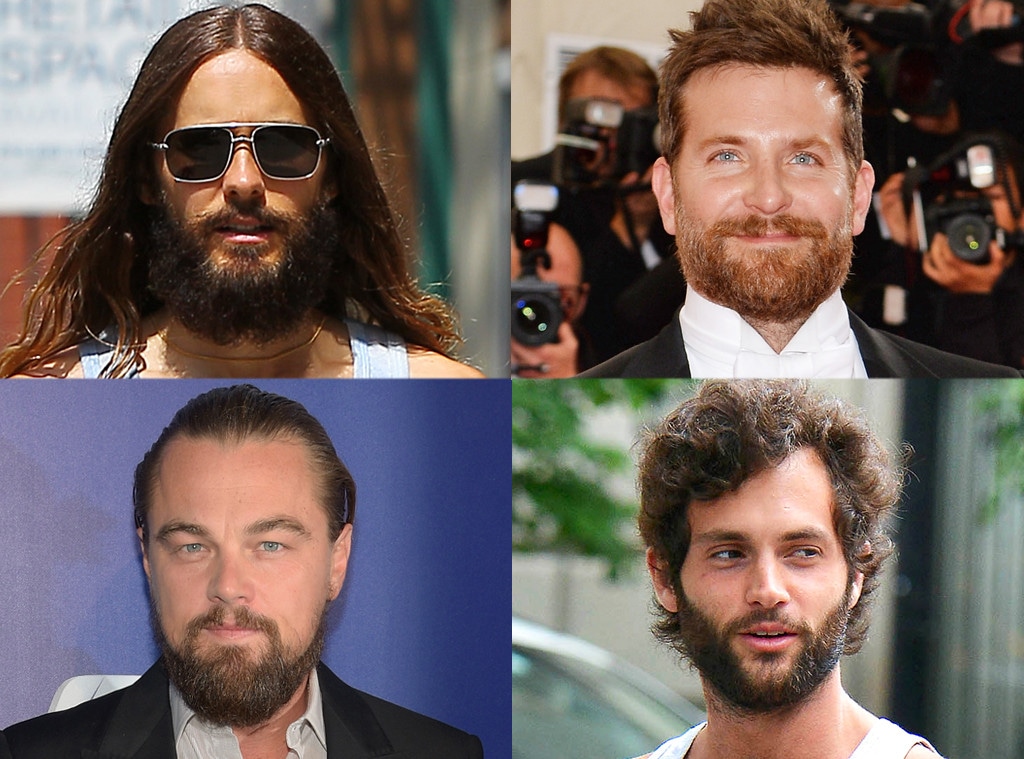 Beards, Jared Leto, Bradley Cooper, Leonardo DiCaprio, Penn Badgley
